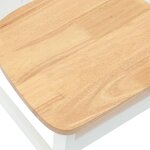 vidaXL Chaises de salle à manger 2 Pièces Blanc 42 x 47.5 x 81 cm