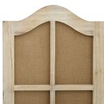 vidaXL Cloison de séparation 4 panneaux Marron 140x165 cm Tissu