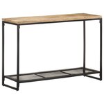 vidaXL Table console 110x35x75 cm Bois de manguier massif