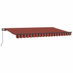 vidaXL Auvent Rétractable Orange 400 x 200 cm tissu