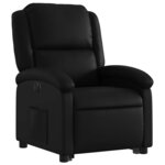 vidaXL Fauteuil inclinable électrique noir similicuir