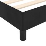 vidaXL Cadre de lit avec tête de lit Noir 180x200 cm Velours