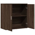 vidaXL Buffet chêne marron 79x38x80 cm bois d'ingénierie