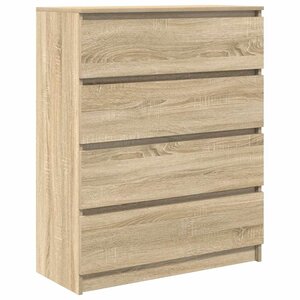 vidaXL Buffet chêne sonoma 80x35x99 cm bois d'ingénierie