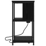 vidaXL Cabinet de chevet 2 Pièces Chêne noir 38 x 31 x 61 cm
