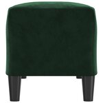 vidaXL Banc Vert foncé 100x35x41 cm Velours