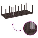 vidaXL Ensemble de salle à manger de jardin de 9 pièces marron poly rattan