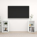 vidaXL Meubles TV 2 Pièces Blanc 72x35x36 5 cm Bois d'ingénierie