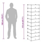 vidaXL Armoire à chaussures avec 10 compartiments Blanc