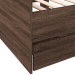 vidaXL Lit de jour et tiroirs chêne marron 75x190 cm bois d'ingénierie