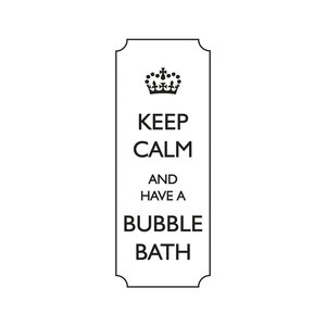 Tampon en bois Keep calm and have... 3x7cm