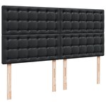 VidaXL Cadre de lit ottoman avec matelas noir 160x200 cm similicuir