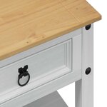 vidaXL Table basse Blanc 100 x 48 x 45 cm Bois de pin massif