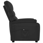 vidaXL Fauteuil inclinable électrique Noir Similicuir
