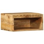 vidaXL Meubles TV muraux 2 Pièces bois de manguier massif brut