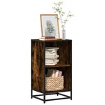 vidaXL Bibliothèque chêne fumé 40x35x76 cm bois d'ingénierie