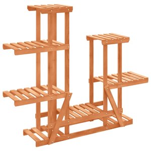 vidaXL Support à fleurs 95x25x96 cm bois massif de sapin