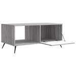 vidaXL Table basse Sonoma gris 90 x 50 x 40 cm Bois d'ingénierie