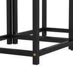 vidaXL Tables à thé 2 Pièces MDF Noir et jaune