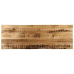 vidaXL Dessus de table bord vivant 120x40x3 8 cm bois de manguier brut