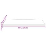vidaXL Dessus de bureau 100x60x2 5 cm bois massif de pin