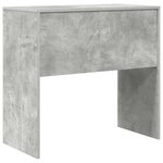 vidaXL Bureau Gris béton 80 x 40 x 76 cm Bois d'ingénierie