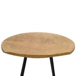 vidaXL Tabourets lot de 2 bois de teck massif