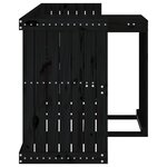 vidaXL Set de balcon 2 places noir bois de pin massif