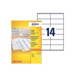 Boîte de 1400 étiquettes copieur coins carrés 105x39 blanc dp143-100 avery zweckform