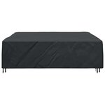 vidaXL Housse pour mobilier d'extérieur Noir 275 x 275 x 70 cm 210D