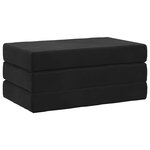 vidaXL Canapé-lit pliable 100 x 67 x 45 cm Noir