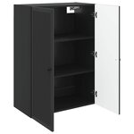 vidaXL Armoire Murale Noir 66 x 34 5 x 90 cm Bois d'ingénierie