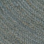 vidaXL Tapis fait à la main Jute Rond 150 cm Vert olive