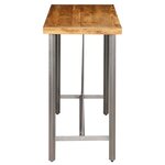 vidaXL Table de bar Teck recyclé massif 120x58x106 cm