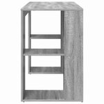 vidaXL Bureau avec Rangement Gris Sonoma 130 x 50 5 x 75 cm