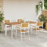 vidaXL Ensemble de salle à manger pour jardin 5 Pièces