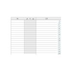 Répertoire / Carnet d'adresses 7.5 x 11 cm - Noir