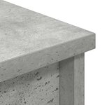 vidaXL Buffet haut gris béton 37 5x35x180 cm bois d'ingénierie