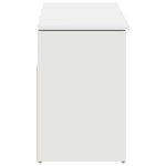 vidaXL Banc à chaussures blanc 102x30 5x45 cm bois d'ingénierie
