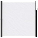 vidaXL Auvent latéral rétractable blanc 200x600 cm