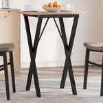 vidaXL Pieds de table à manger cadre en X 40x40x73 cm acier