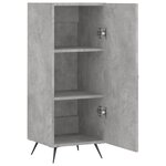 vidaXL Buffet Gris béton 34 5x34x90 cm Bois d'ingénierie
