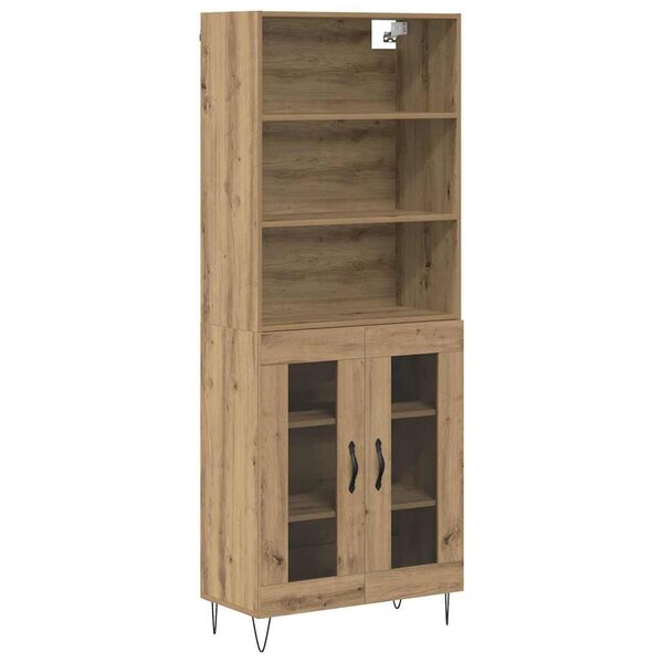 vidaXL Haut Armoire Chêne artisanal 69 5 x 34 x 180 cm