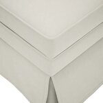 vidaXL Fauteuil long avec traversin et accoudoir droit crème velours