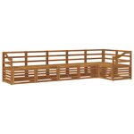 vidaXL Ensemble de canapés d'extérieur 6 pc Naturel Polyester
