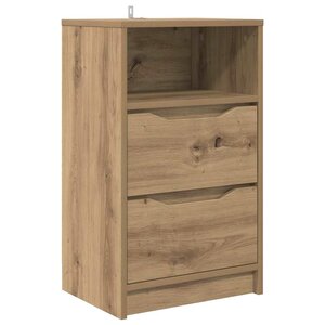 vidaXL Table de chevet avec tiroir Chêne artisanal 40 x 30 x 467 cm