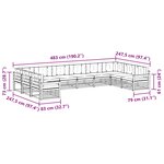 vidaXL Ensembles de canapés 10 pc