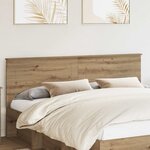 vidaXL Tête de lit Chêne artisanal 180 cm Bois d'ingénierie