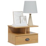 vidaXL Cabinet de chevet HILL Marron miel 40 x 31 x 27 cm Pin massif