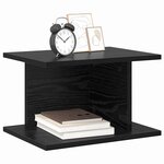 vidaXL Table de chevet 2 Pièces Chêne noir 40 x 30 x 25 cm